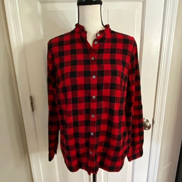 J.Crew buffalo plaid button up shirt size M - Picture 9 of 9